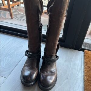 A.S.98 Dark Brown Leather Boots